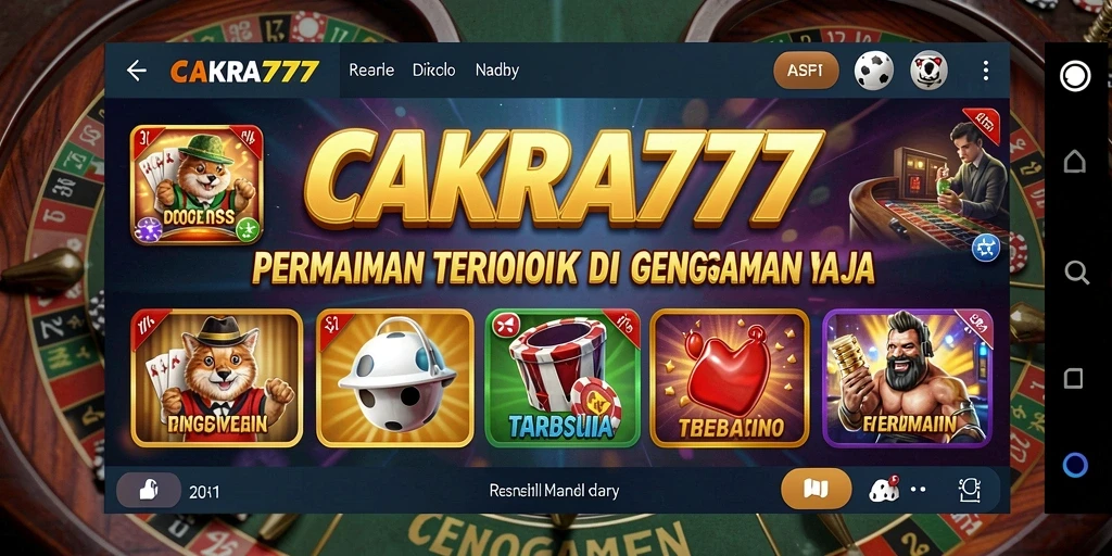Tampilan menarik dari gameplay Kasino di CAKRA777.