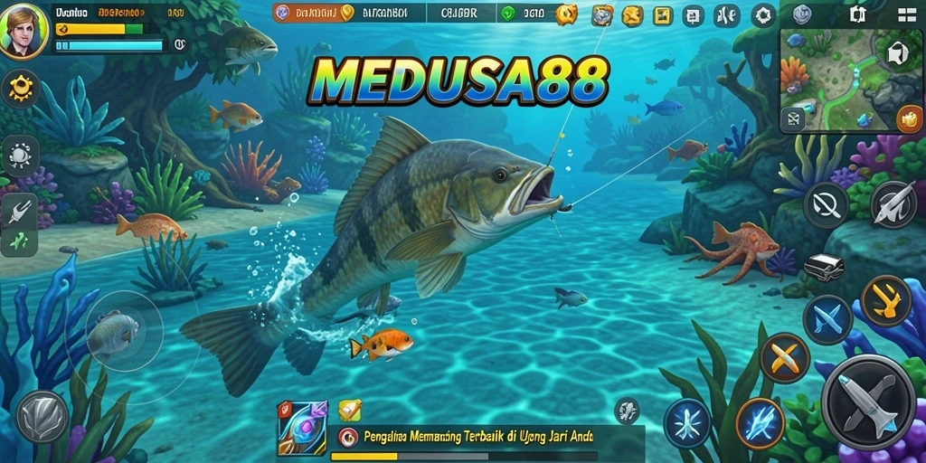 Tangkapan ikan yang memukau dalam gameplay MEDUSA88.