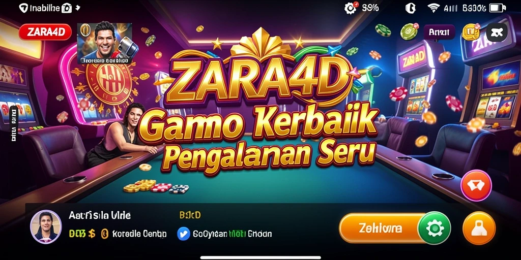 Tampilan gameplay ZARA4D yang mendebarkan dan interaktif.