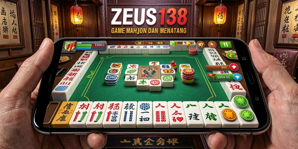 Tangkapan layar gameplay ZEUS138 dengan suasana Mahjong yang memikat.