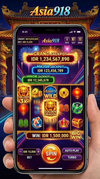 Tampilan antarmuka aplikasi asia918 yang ramah pengguna.